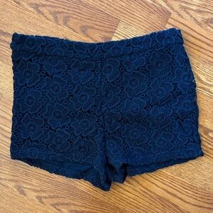 Forever 21 Navy Lace Shorts